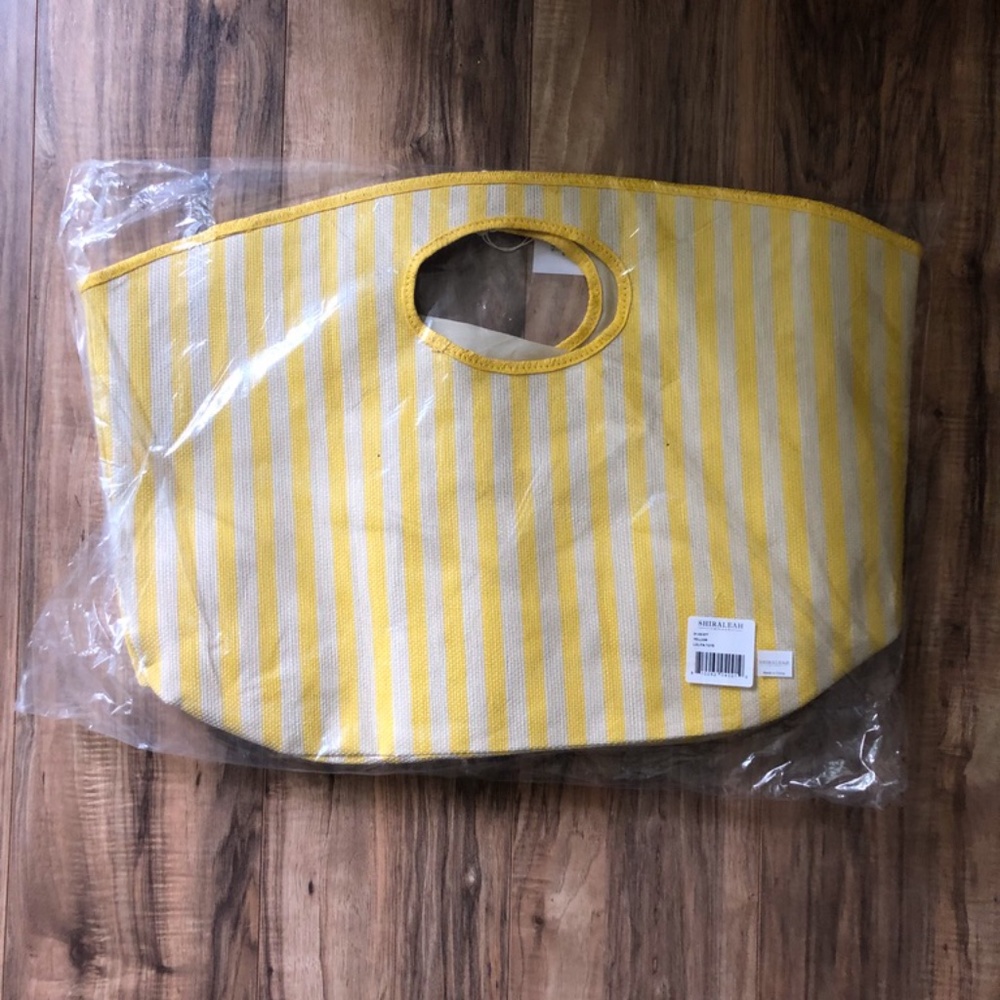Shiraleah Lolita Yellow Striped Tote - Picture 7 of 13